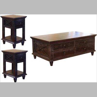 IFD973 Coffee table and 2 end tables