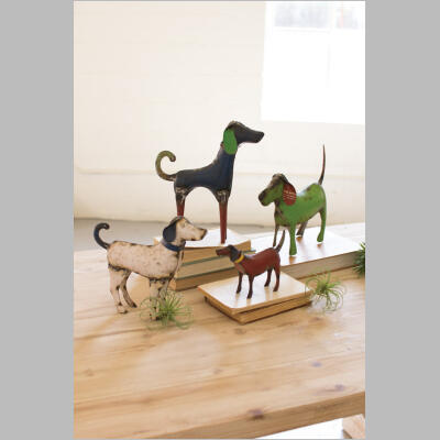 NBA2126-1 recycled metal dogs