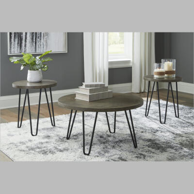 T144-13 Hadasky Cocktail Table & 2 End Tables