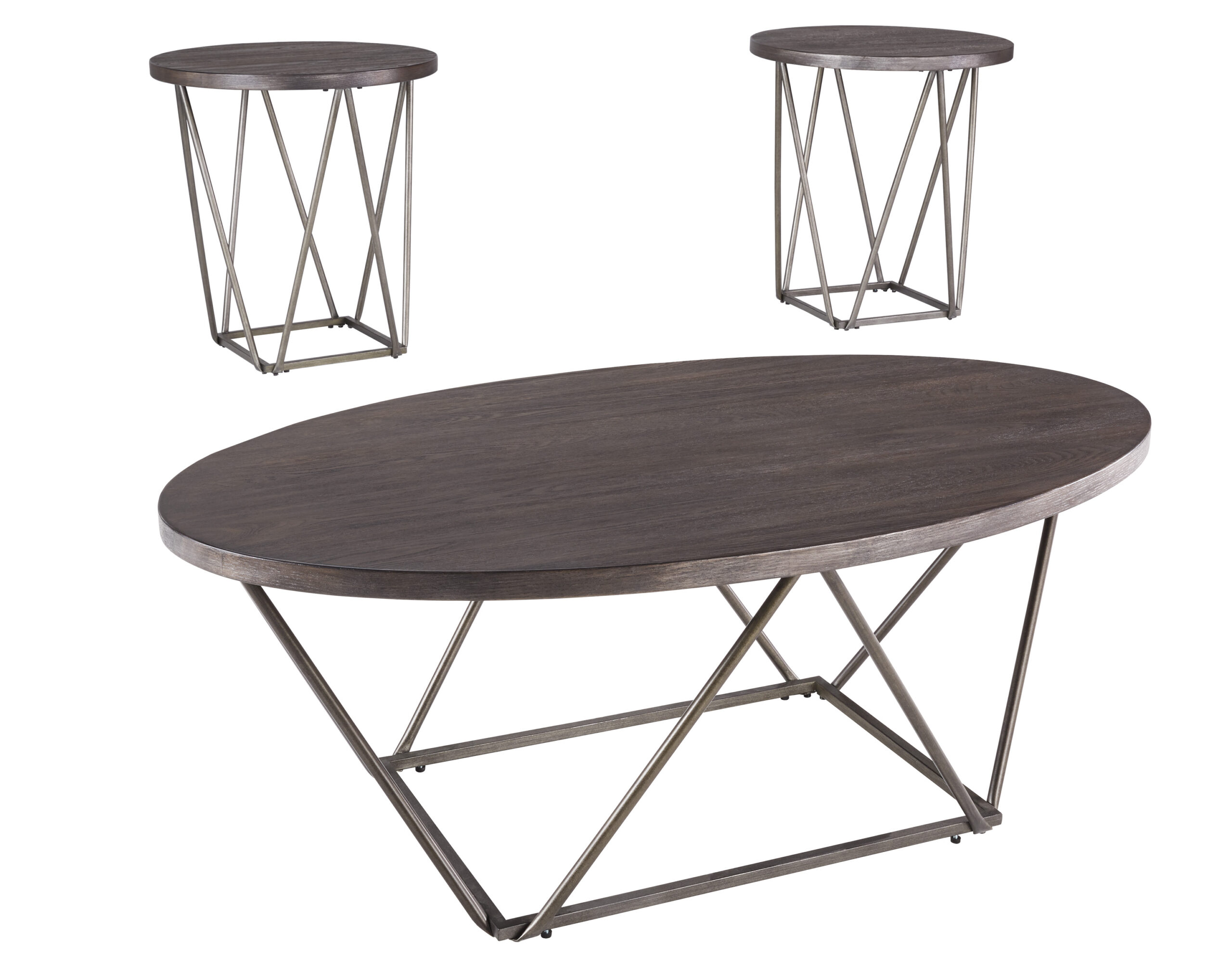 T384-13 Neimhurst Cocktail Table & 2 End Tables